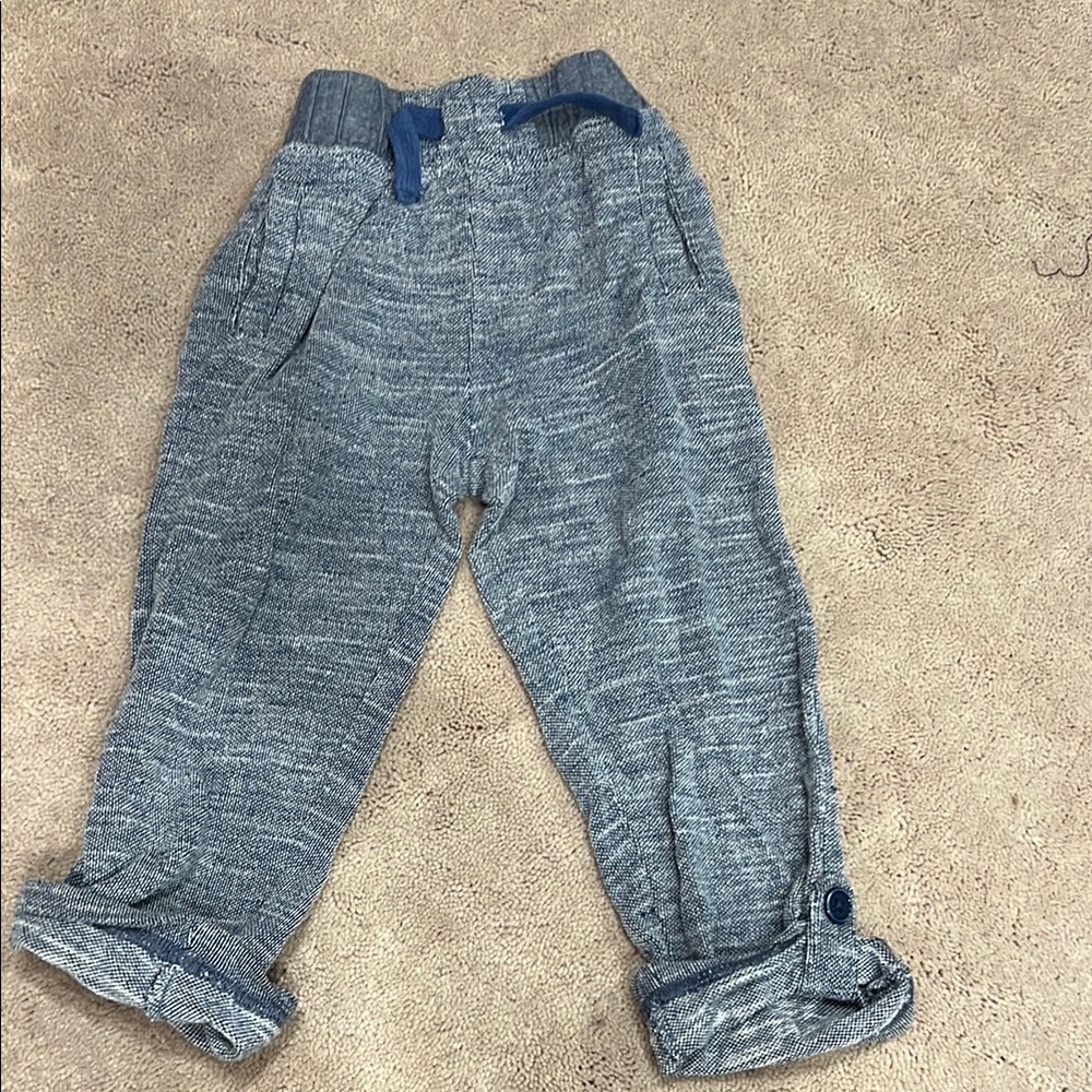 Gray Relaxed Fit Sweatpants with Elastic Waistband
